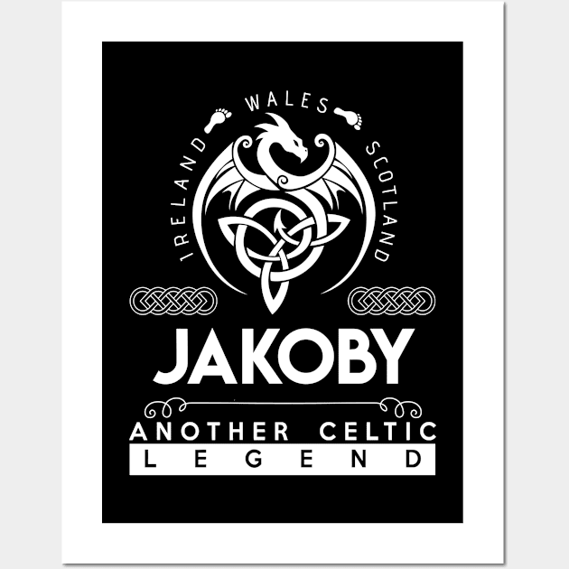 Jakoby Name T Shirt - Another Celtic Legend Jakoby Dragon Gift Item Wall Art by harpermargy8920